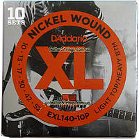 Струни D'Addario EXL140-10P Nickel Wound 10-52 10 set