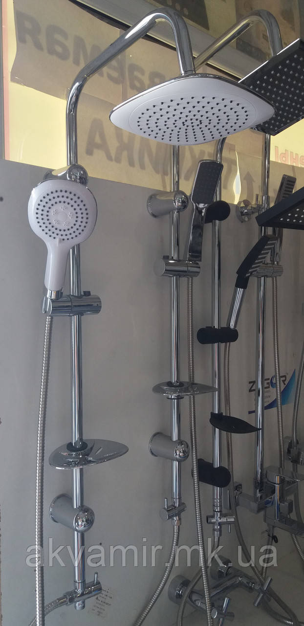 Душова система NOVA Venedik з тропічним душем (Туреччина) біла, фото 1