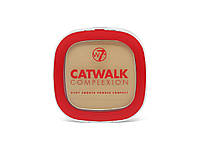 Пудра компактна  W7 CATWALK COMPACT POWDER MEDIUM BEIGE 7г