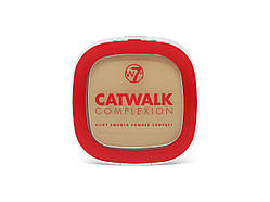 Пудра компактна  W7 CATWALK COMPACT POWDER MEDIUM BEIGE 7г