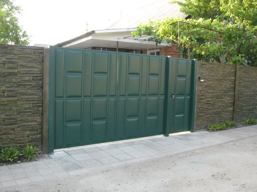 Відкривні ворота 4500х2000 заповнення філенка