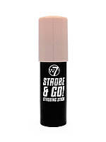 W7 хайлайтер для обличчя Strobe & Go Strobing Stick Pink light 5г
