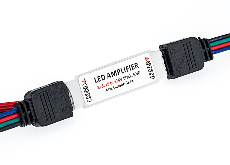 Міні RGB підсилювач LEDTech 12v 6a 72w (6а 72вт), для світлодіодної стрічки