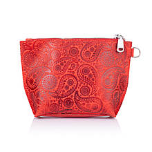 Косметичка жіноча "Buta Art" з художнім тисненням із натуральної шкіри Crazy horse