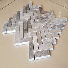 Мозайка мармурова Silver Grey заповнений, зістарений, 26.5х30.5х1 см