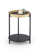 Кофейный столик ROLO дуб/черный Halmar