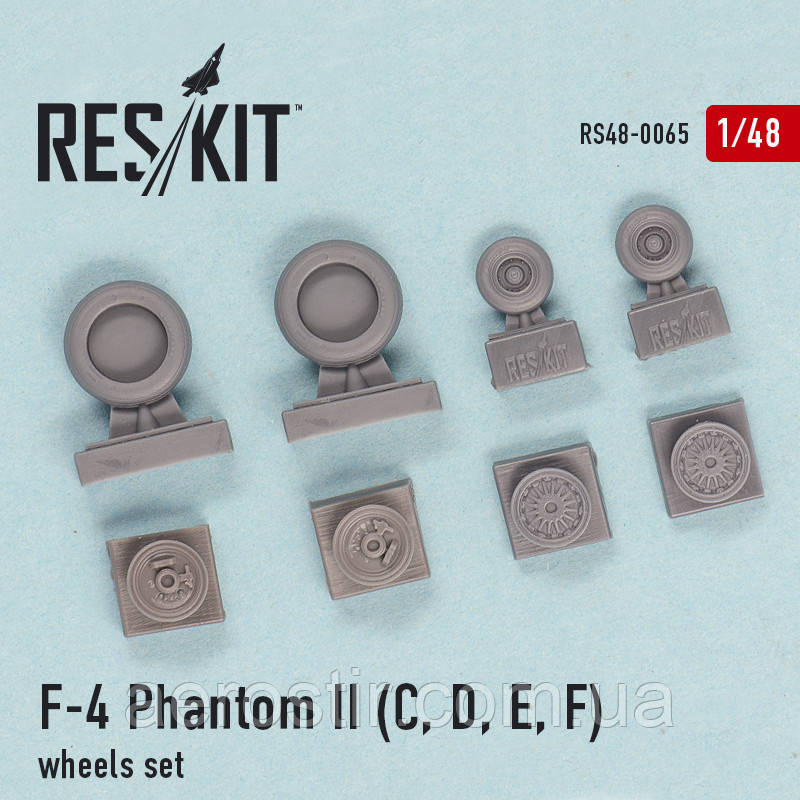 F-4 Phantom II (C, D, E, F) wheels set 1/48 RES/KIT 48-0065