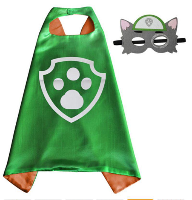 Карнавальний костюм: плащ і маска герої Щенячого Патруля - Роккі, фото 1