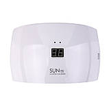 Лампа для сушіння гель лаків 24W LED UV SUN White 9S, фото 3