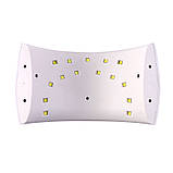 Лампа для сушіння гель лаків 24W LED UV SUN White 9S, фото 5