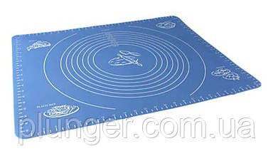Килимок силіконовий з розміткою для розкатки і випічки (40 см х 50 см), фото 1