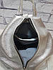 Рюкзак жіночий "Паріс" натуральна шкіра, срібний флотар, фото 4