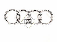 Эмблема Audi 100 (l-245 мм, d кольца-80 мм, s (толщина)-10 мм + 15 мм штифт) - Значок с логотипом Ауди 100