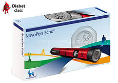 Шприц-ручка НовоПЕН Ехо Плюс червона (NovoPen Echo Plus) зі зберіганням пам'яті та NFC