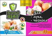 Інсектофунгіцид Зелений щит "Для цибулі та часнику" 10г+3мл /50шт