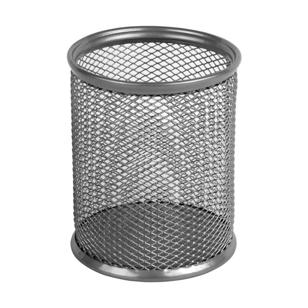 Підставка для ручок металева, кругла срібна Axent 2110-03-A, фото 1