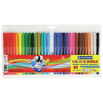 Фломастери 30 кольорів Centropen Colour World 7550/30