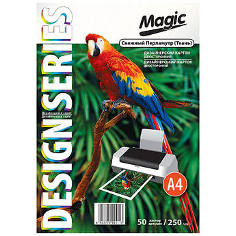 Картон для дизайну Magic А4 (210*297) 250 г/м2 двосторонній сніжний перламутр
