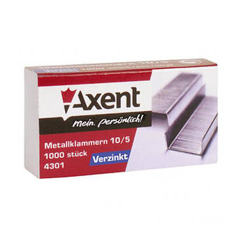 Скоби Axent 4301-A №10/5 1000 шт/уп Metallklammern