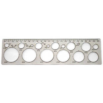 Трафарет кіл, прозорий, Спектр-канцпласт ТО-1