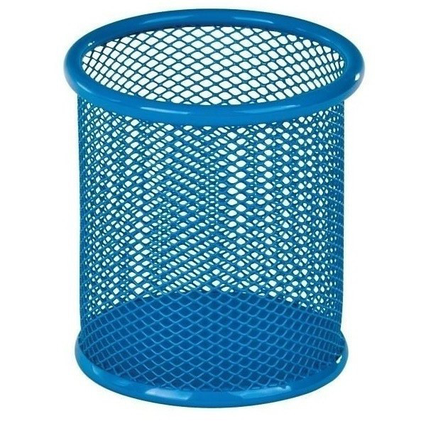 Підставка для ручок металева, кругла синя, Zibi ZB.3100-02, фото 1