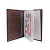 Обкладинка для документів Коричнева з кишенями, фото 3