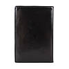 Обкладинка для паспорта чорна з натуральної шкіри, фото 2