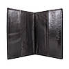 Обкладинка для паспорта чорна з натуральної шкіри, фото 3