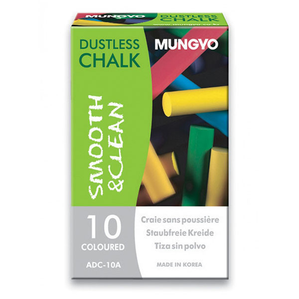 Крейда кольорова 10 штук, Mungyo ADC-10A
