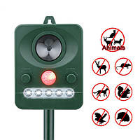 Городній відлякувач птахів, собак, котів, лисиць та інших тварин c сонячною батареєю SMART SENSOR R-3747