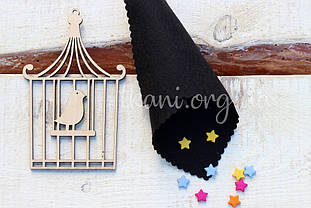 Фетр корейський м'який 1,2 мм для рукоділля і творчості 20*30см, RN-31, чорний