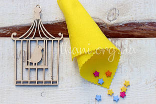 Фетр корейський м'який 1,2 мм для рукоділля і творчості, 20*30см, RN-12, світло-жовтий