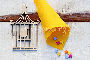 Фетр корейський м'який 1,2 мм для рукоділля і творчості 20*30см, RN-17, жовтий