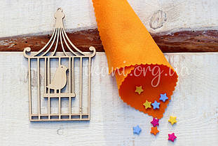 Фетр корейський м'який 1,2 мм для рукоділля і творчості 20*30см, RN-08, оранжевий