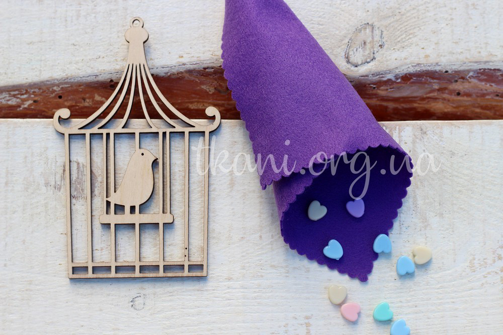 Фетр корейський м'який 1,2 мм для рукоділля і творчості, 100*110см, A-10, фіолетовий, фото 1