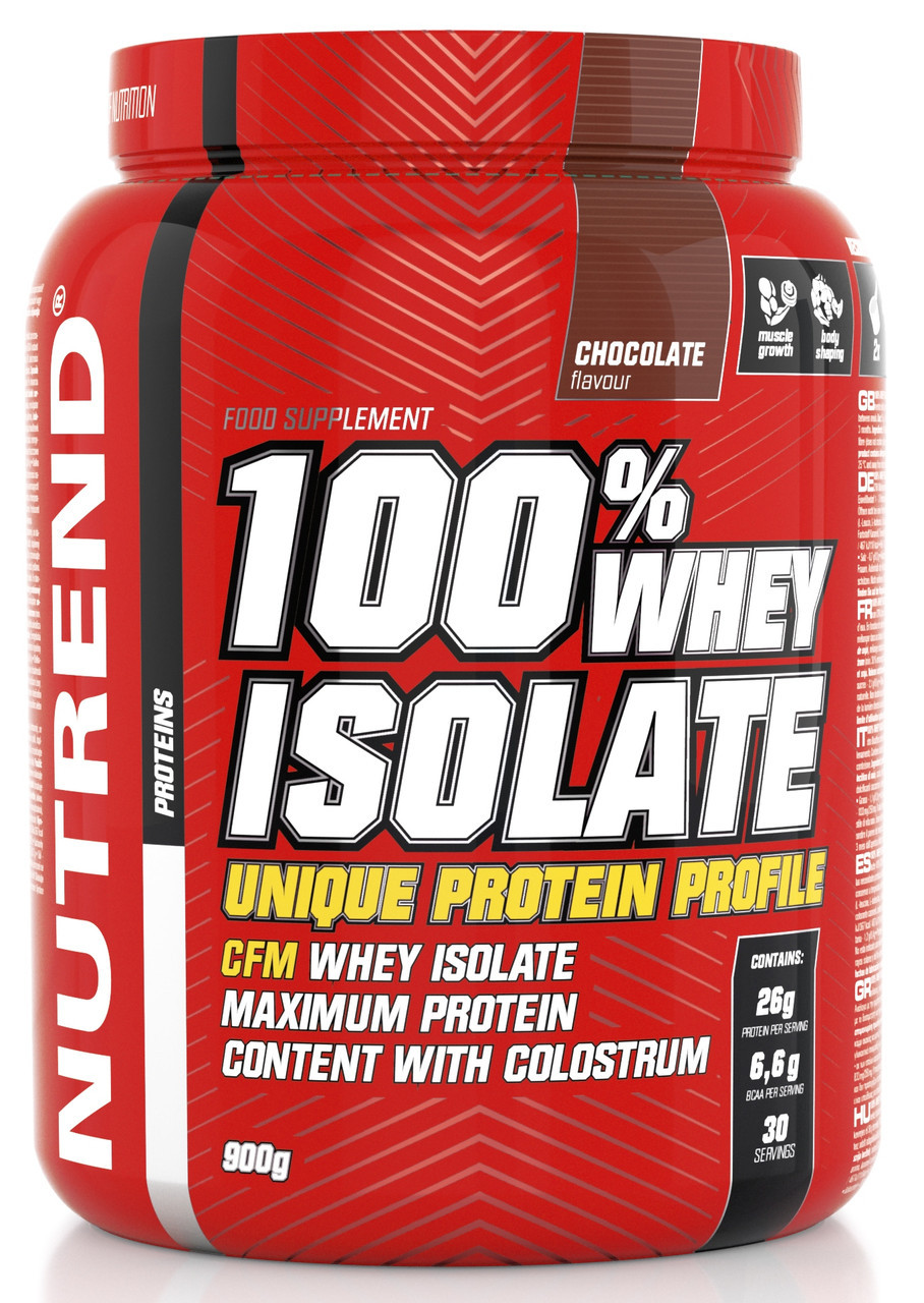 Протеин Nutrend 100% Whey Isolate 900 g