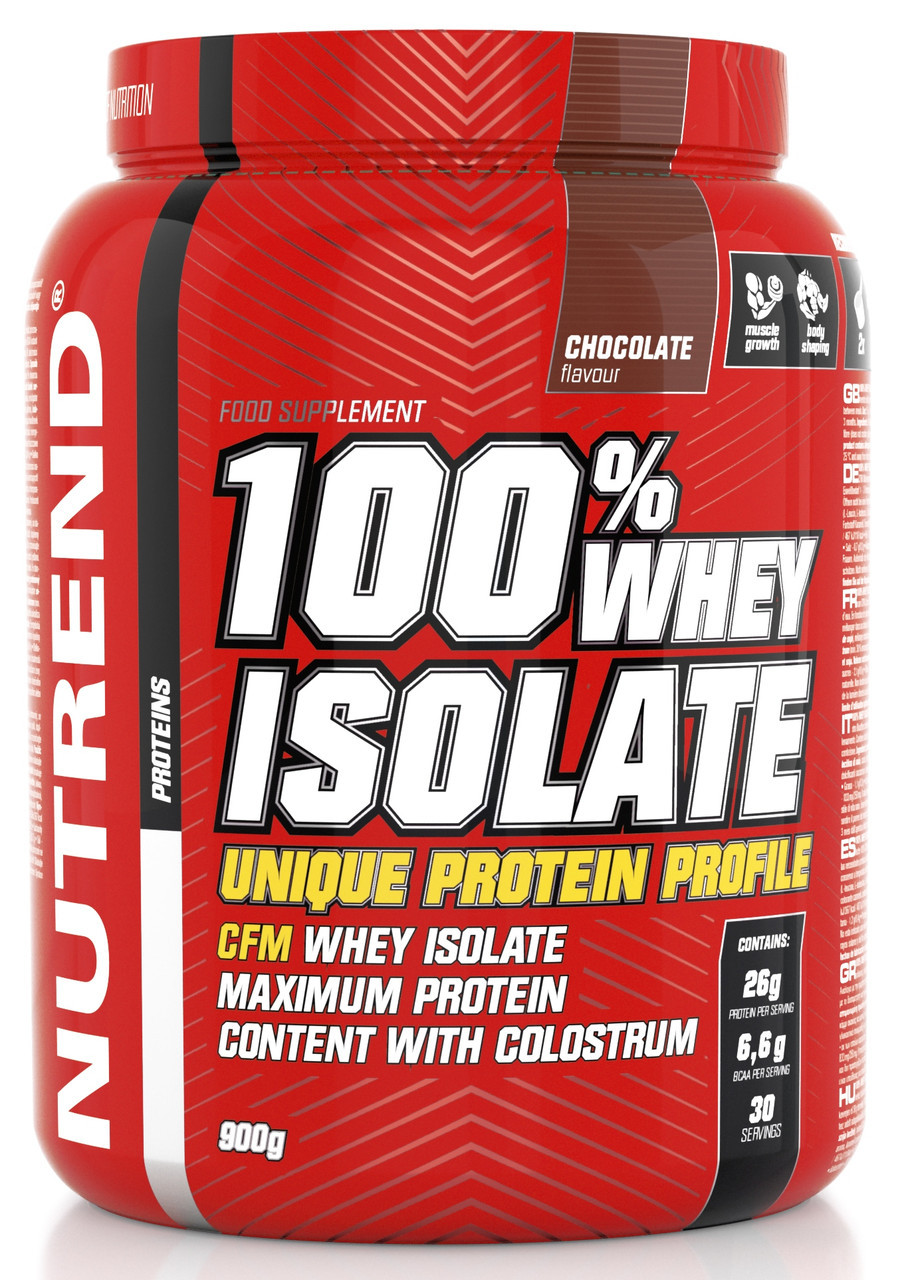 Протеин Nutrend 100% Whey Isolate 900 g - фото 1 - id-p722922902