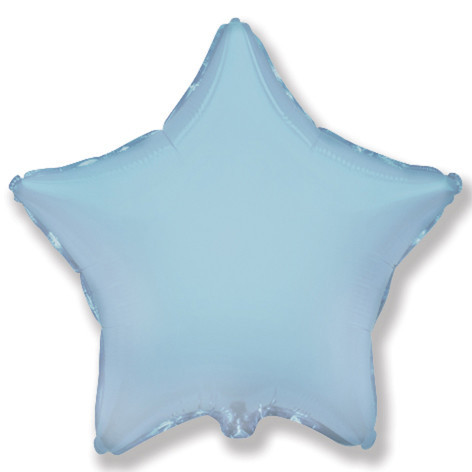 Фольгована куля зірка блакитна 45 см (Flexmetal)
