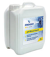 Хімія для басейнів Froggy рН- Minus Liquid (рідкість) 25 кг (20 л) — Препарат для зниження рівня pH 
