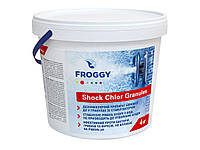 Хімія для басейнів Froggy ChloriShock G140- Хлор шоковий у гранулах 4 кг 