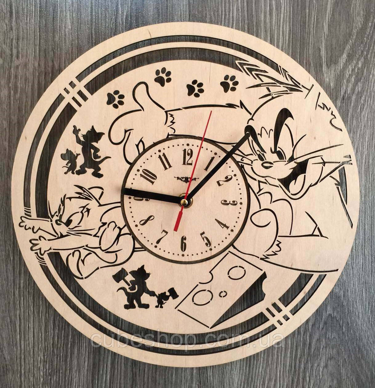 Дитячий настінний годинник "Том і Джеррі"