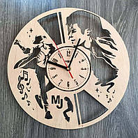 Дерев'яний настінний годинник "Легендарний Майкл Джексон"