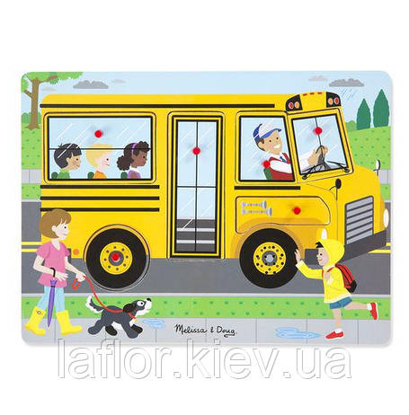 Звуковий пазл Шкільний автобус Melissa&Doug, фото 1