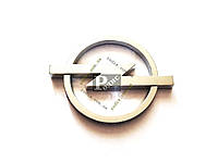 Эмблема Opel на двухстороннем скотче (d - 70мм, l(длина) - 90мм) - Значок с логотипом Опель