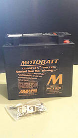 Акумулятор для мотоцикла гелевий MOTOBATT AGM 16,5 Ah 240A розмір 150 x 87 x 146 мм