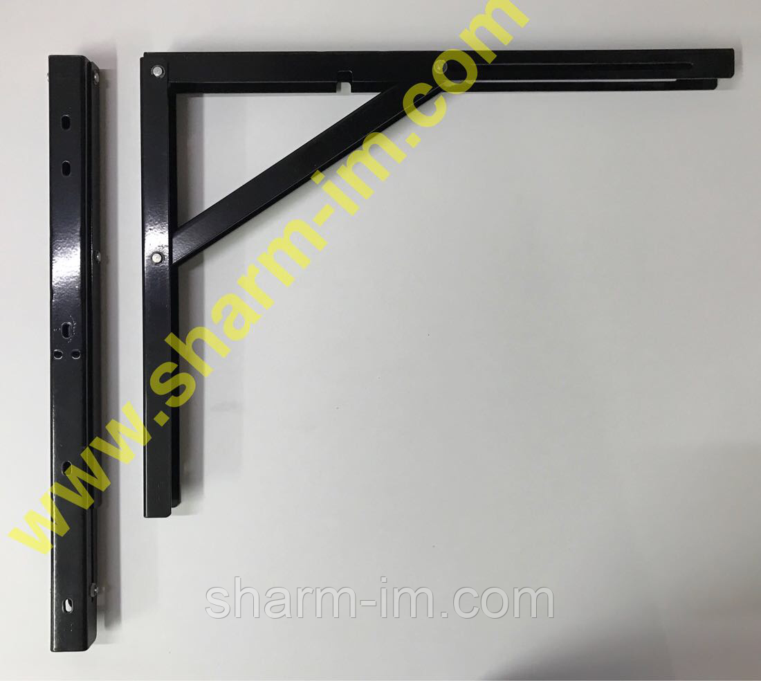 Механізм відкидного столу 400х300 мм Чорний - (Польща до 100 кг) ПАРА