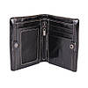 Гаманець Чорний з гладкою натуральної шкіри, фото 4