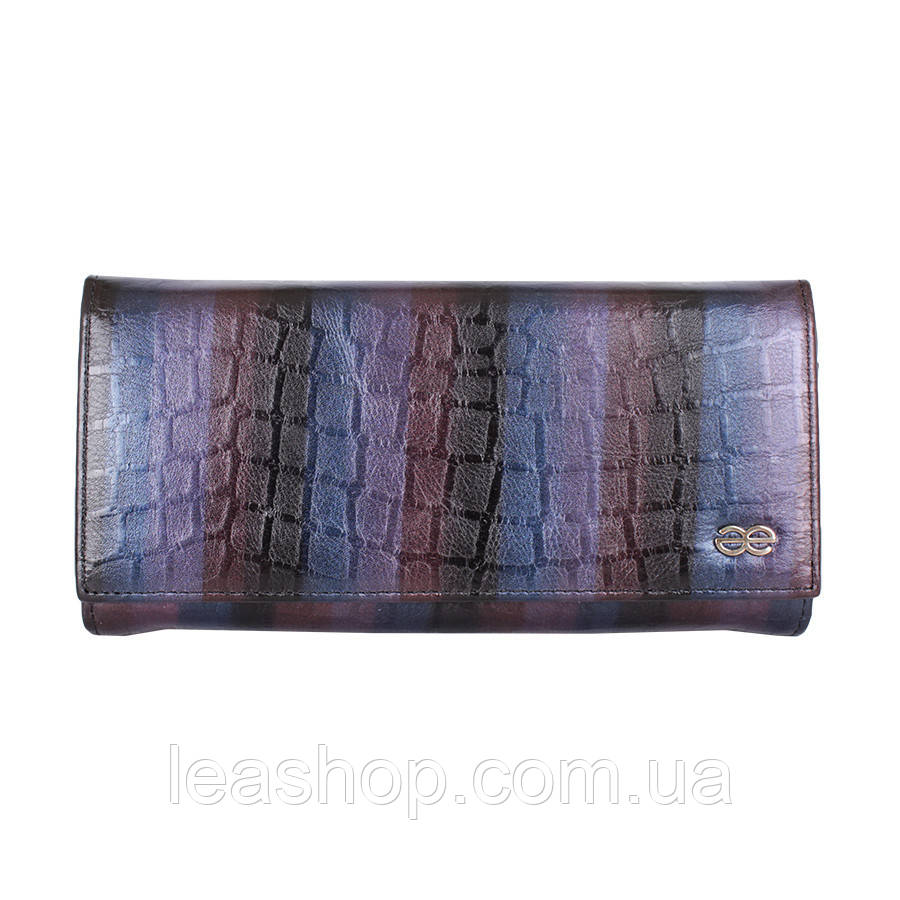 Фіолетовий гаманець на кнопці, фото 1
