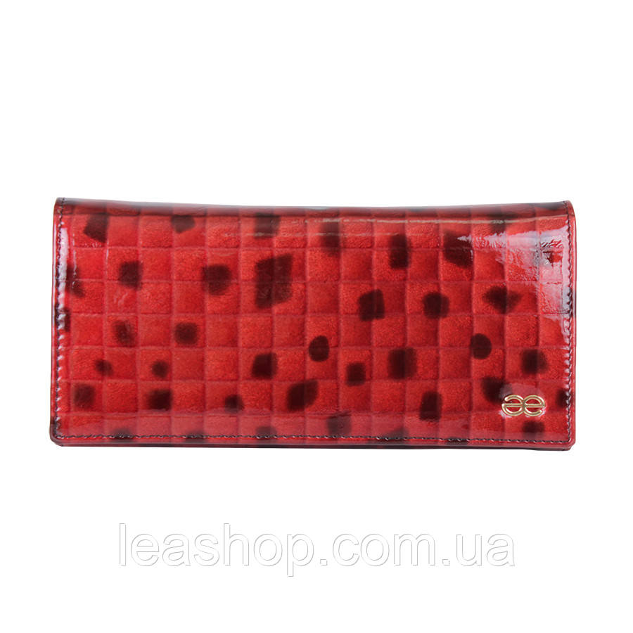 Гаманець в класичному стилі червоний, фото 1