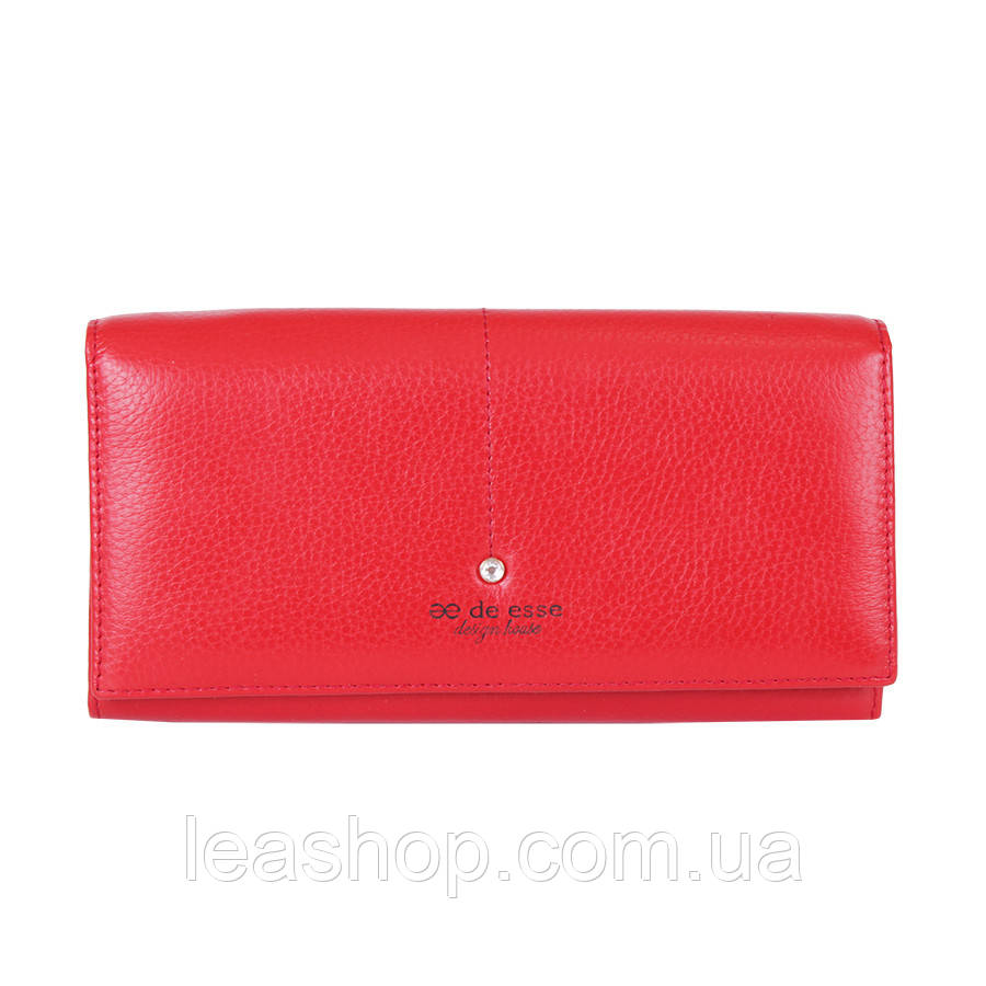 Класичний червоний гаманець з відділеннями, фото 1